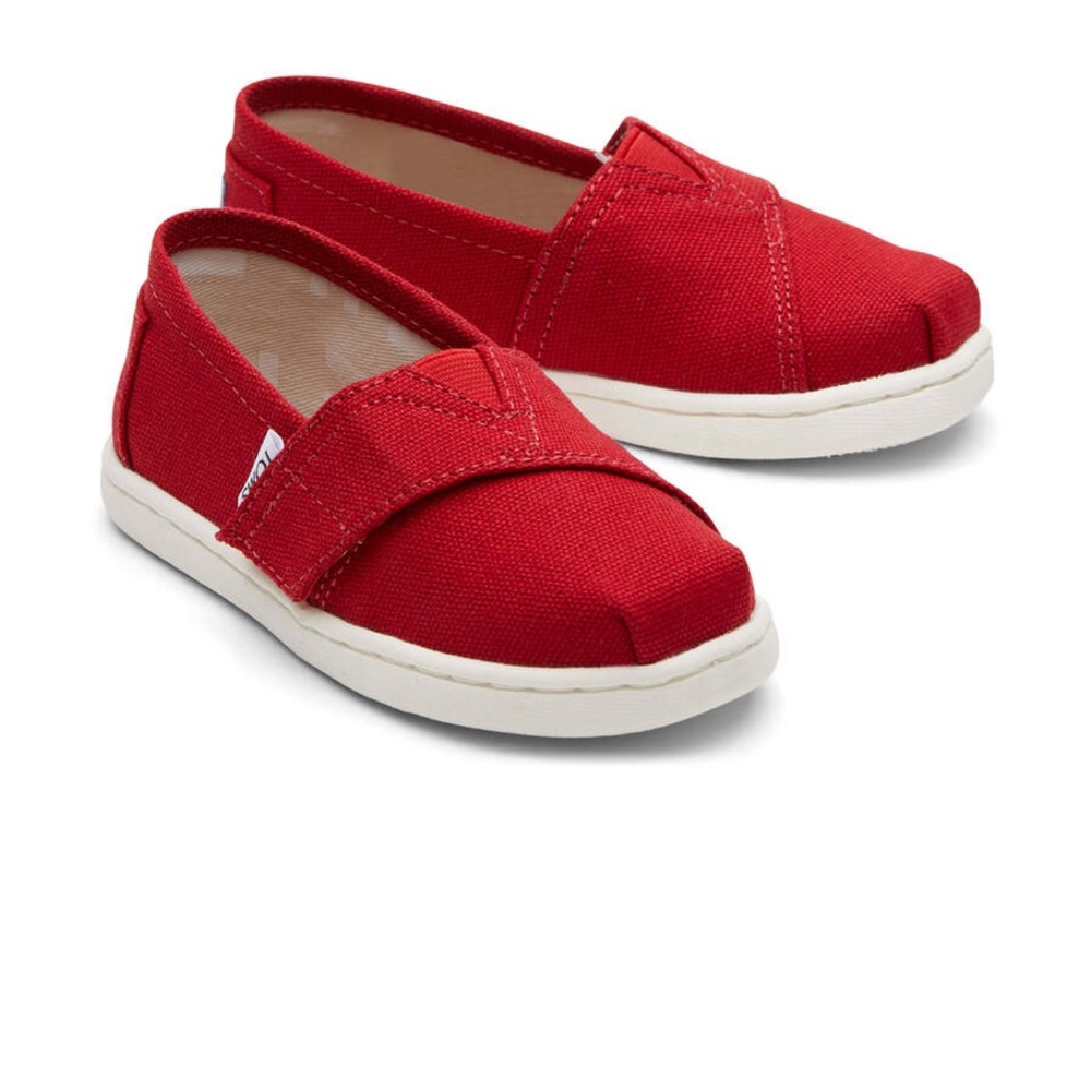 Tiny Tom’s Alpargata Red Canvas Shoes